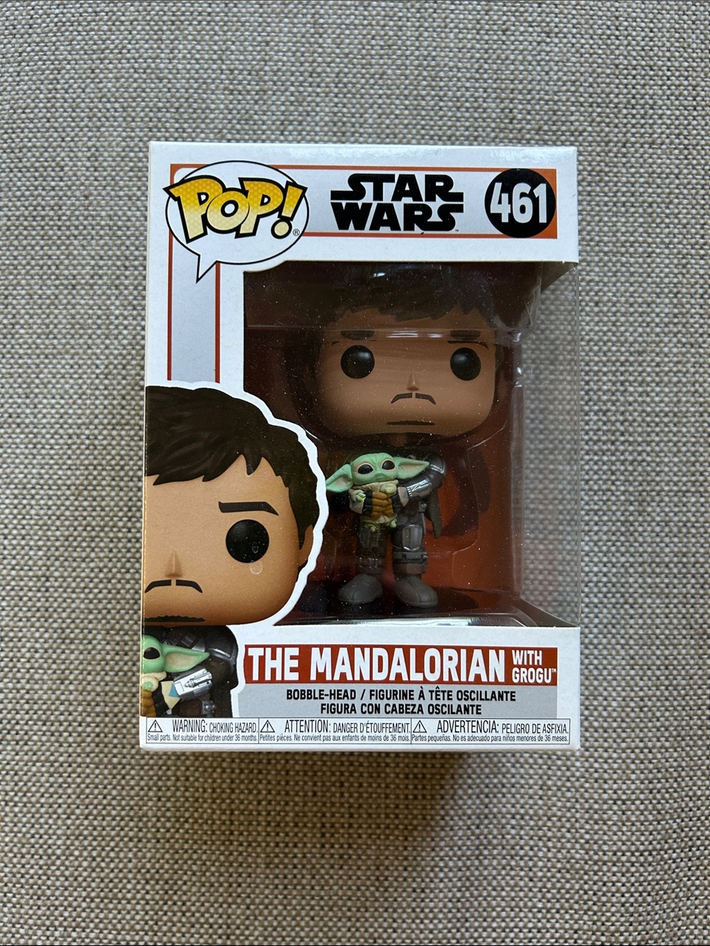 Star Wars Pop Funko The Mandalorian with Grogu Bobblehead 461